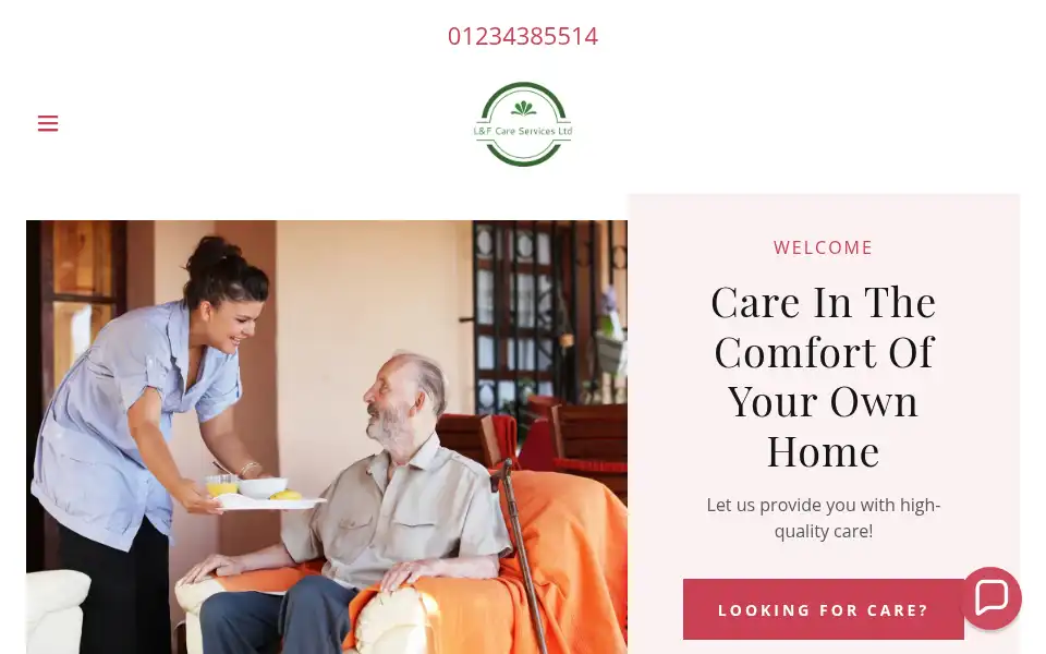 Screenshot of lfcareservices.com