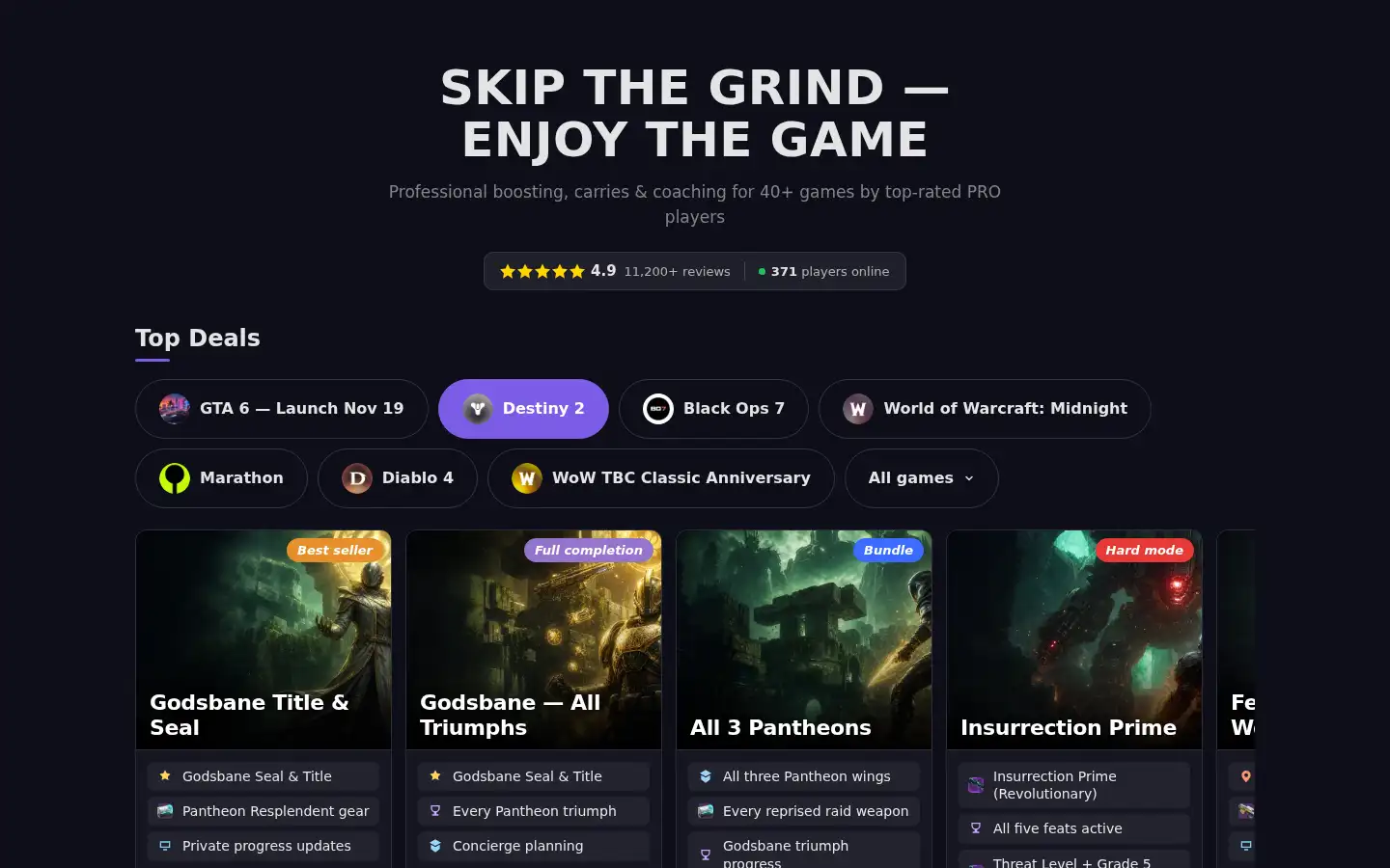 Screenshot of lfcarry.com
