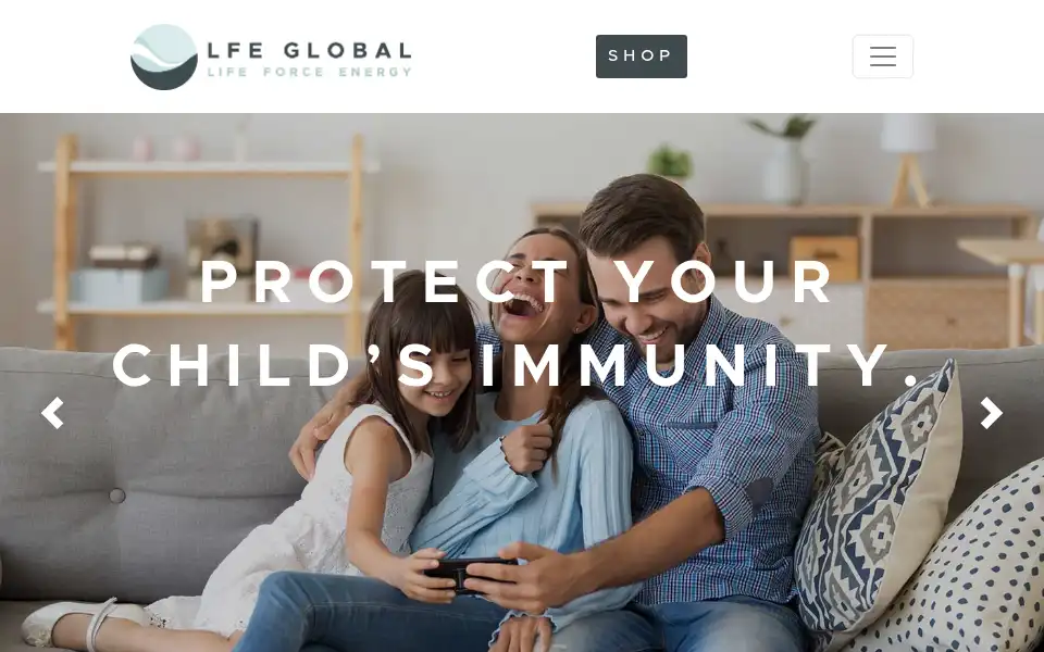Screenshot of lfeglobal.com