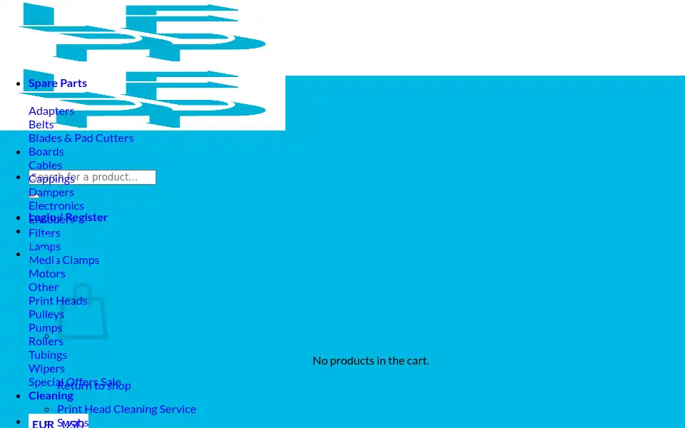 Screenshot of lfprinterparts.com