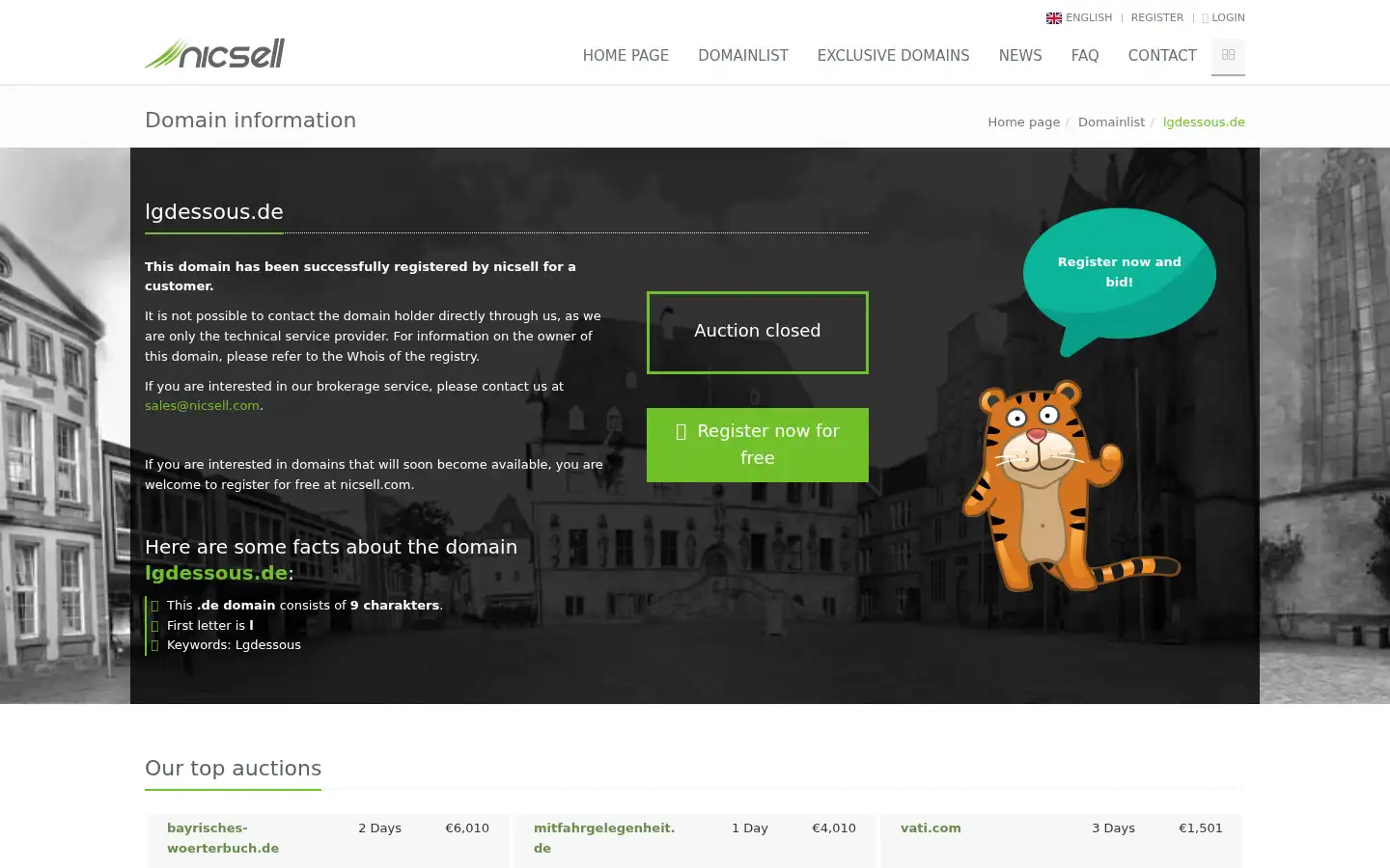 Screenshot of lgdessous.de