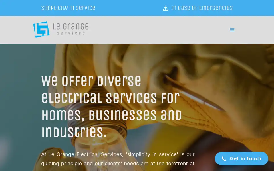Screenshot of lgserv.co.za
