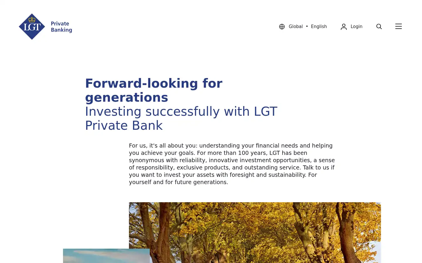 Screenshot of lgt.com