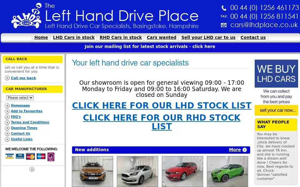 Screenshot of lhdplace.co.uk