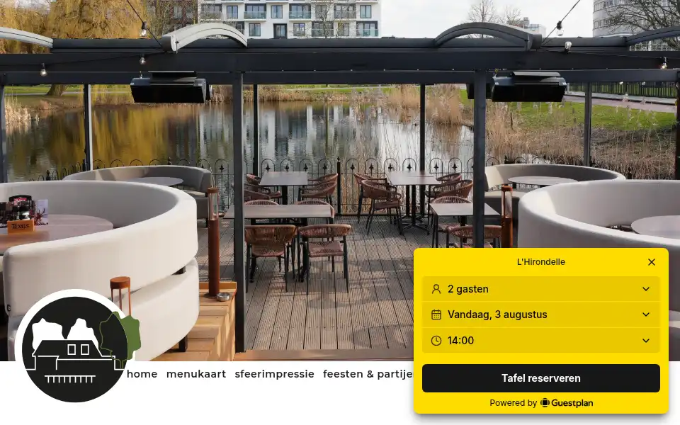 Screenshot of lhirondelle.nl