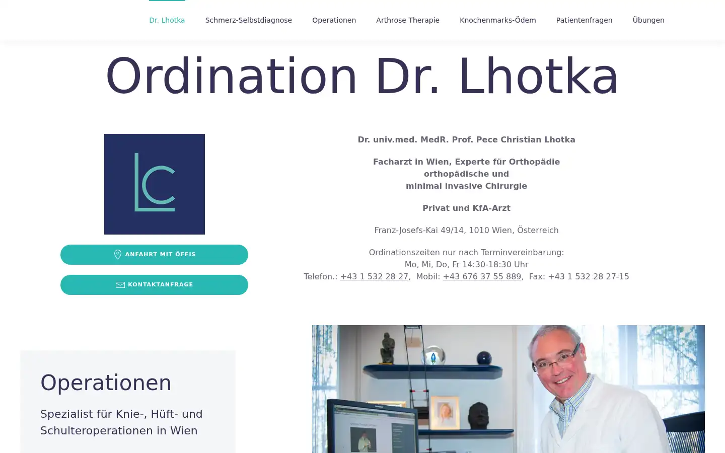 Screenshot of lhotka.at