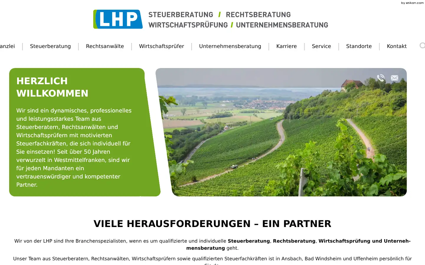Screenshot of lhp.de