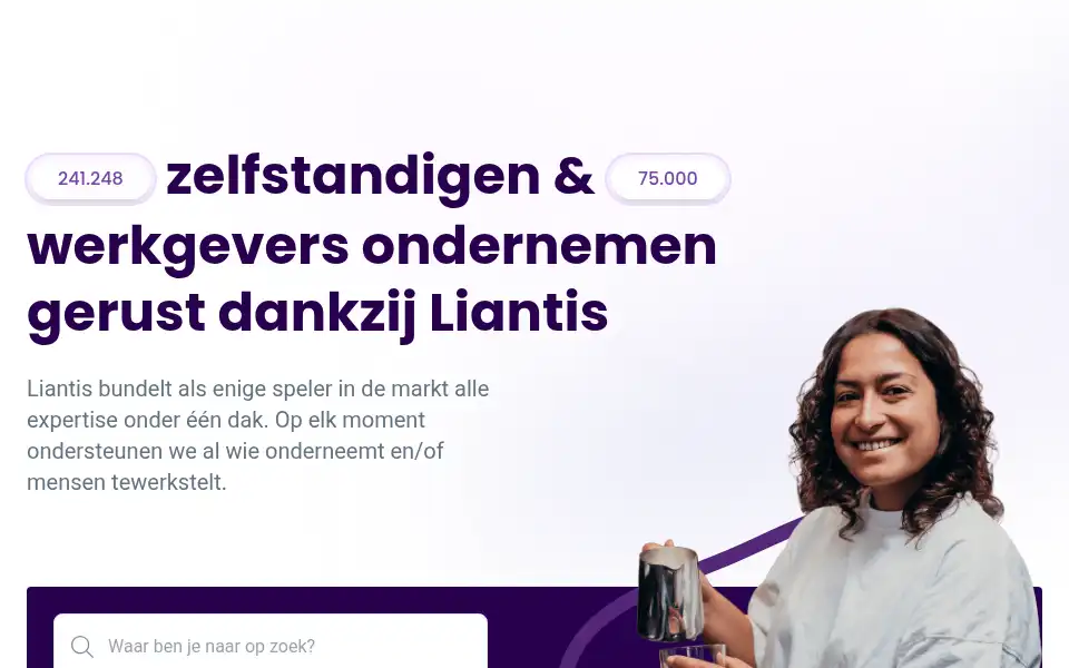 Screenshot of liantis.be