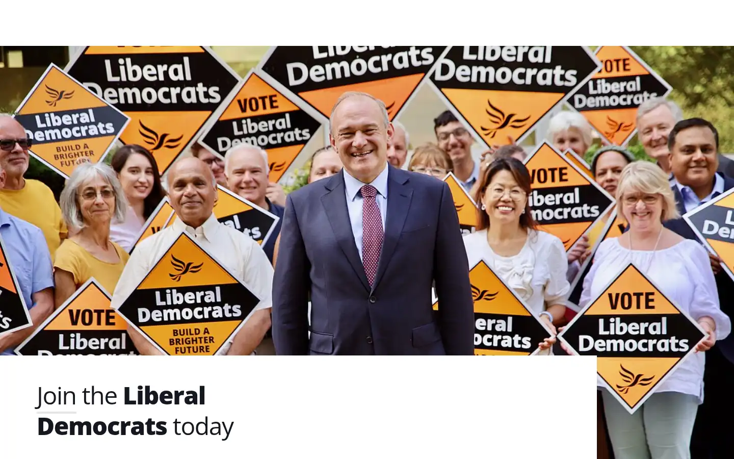 Screenshot of libdems.org.uk