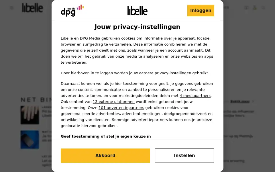 Screenshot of libelle.nl