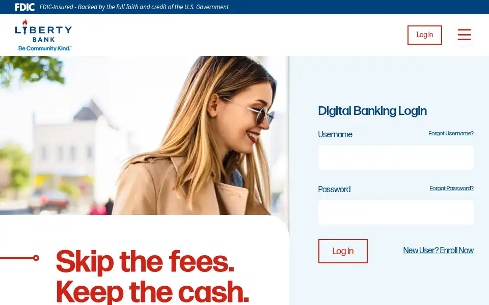 Screenshot of liberty-bank.com