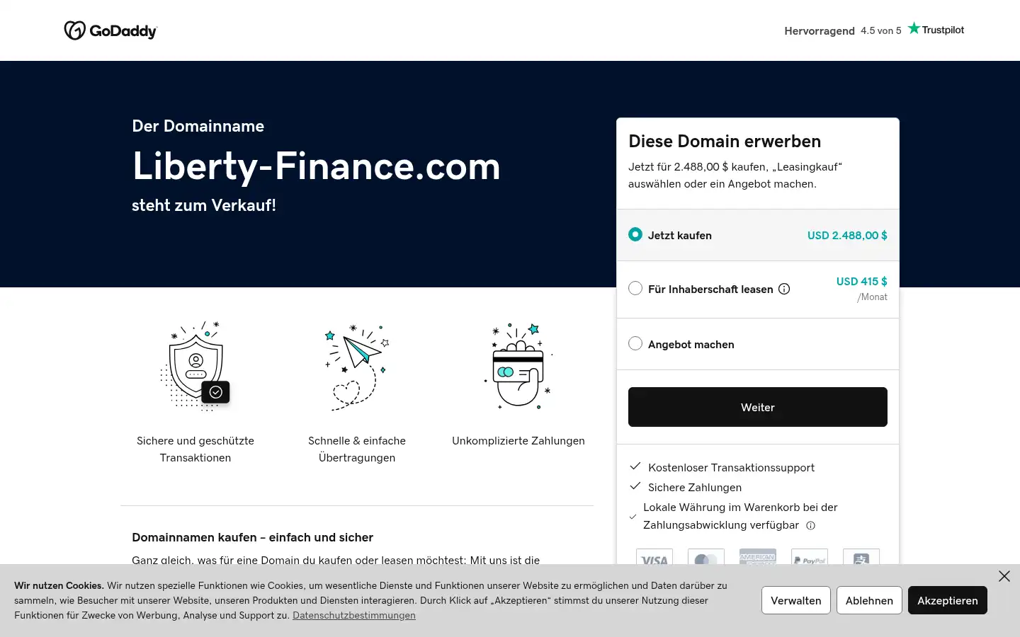 Screenshot of liberty-finance.com