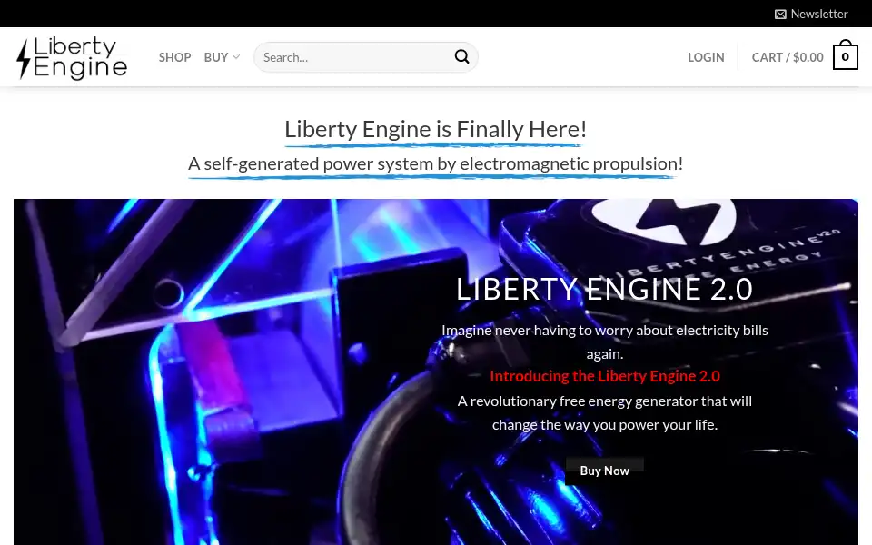 Screenshot of libertyenginesale.com