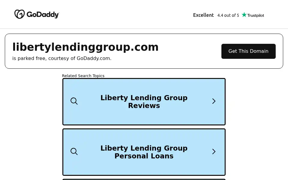 Screenshot of libertylendinggroup.com