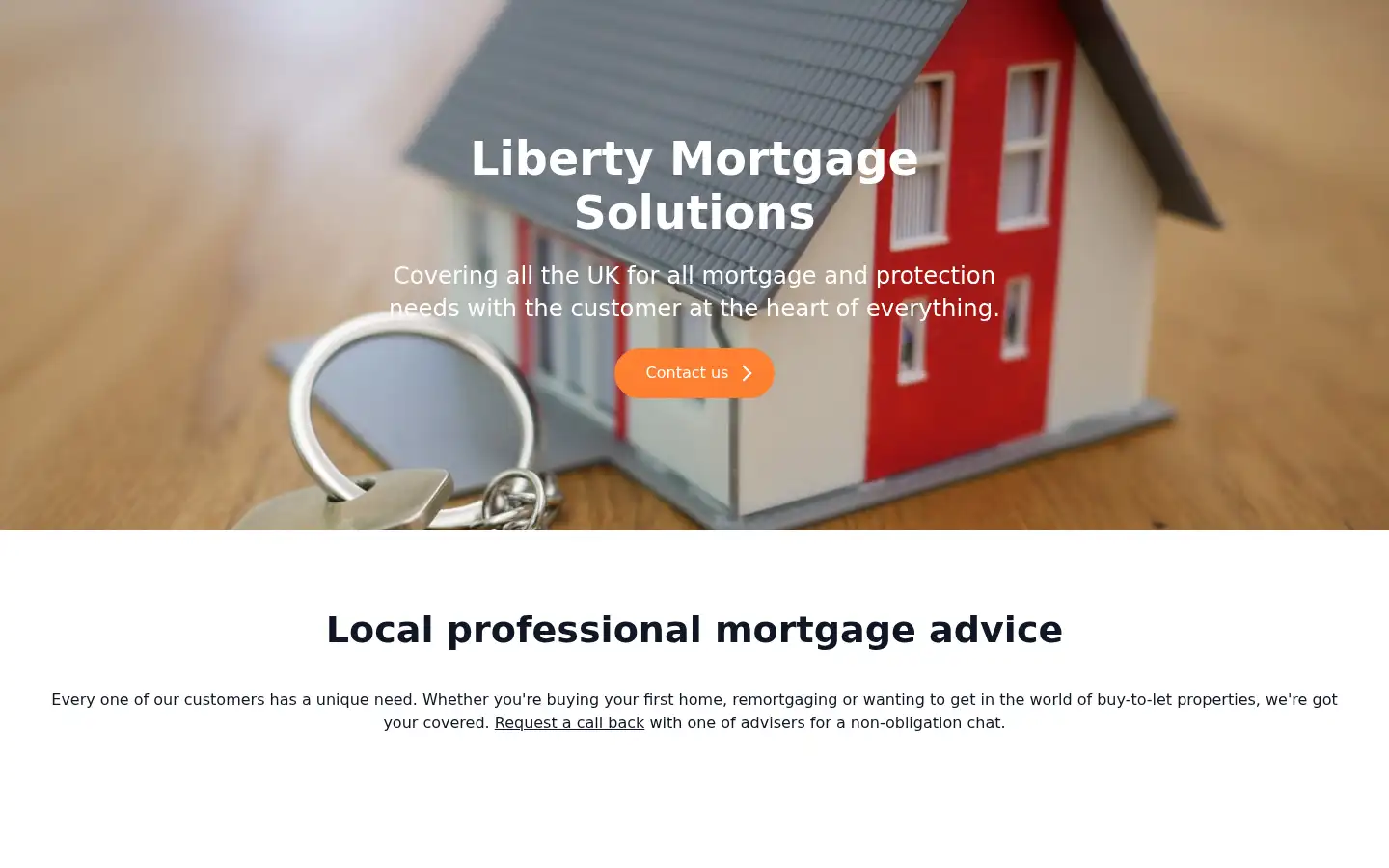 Screenshot of libertymortgagesolutions.co.uk