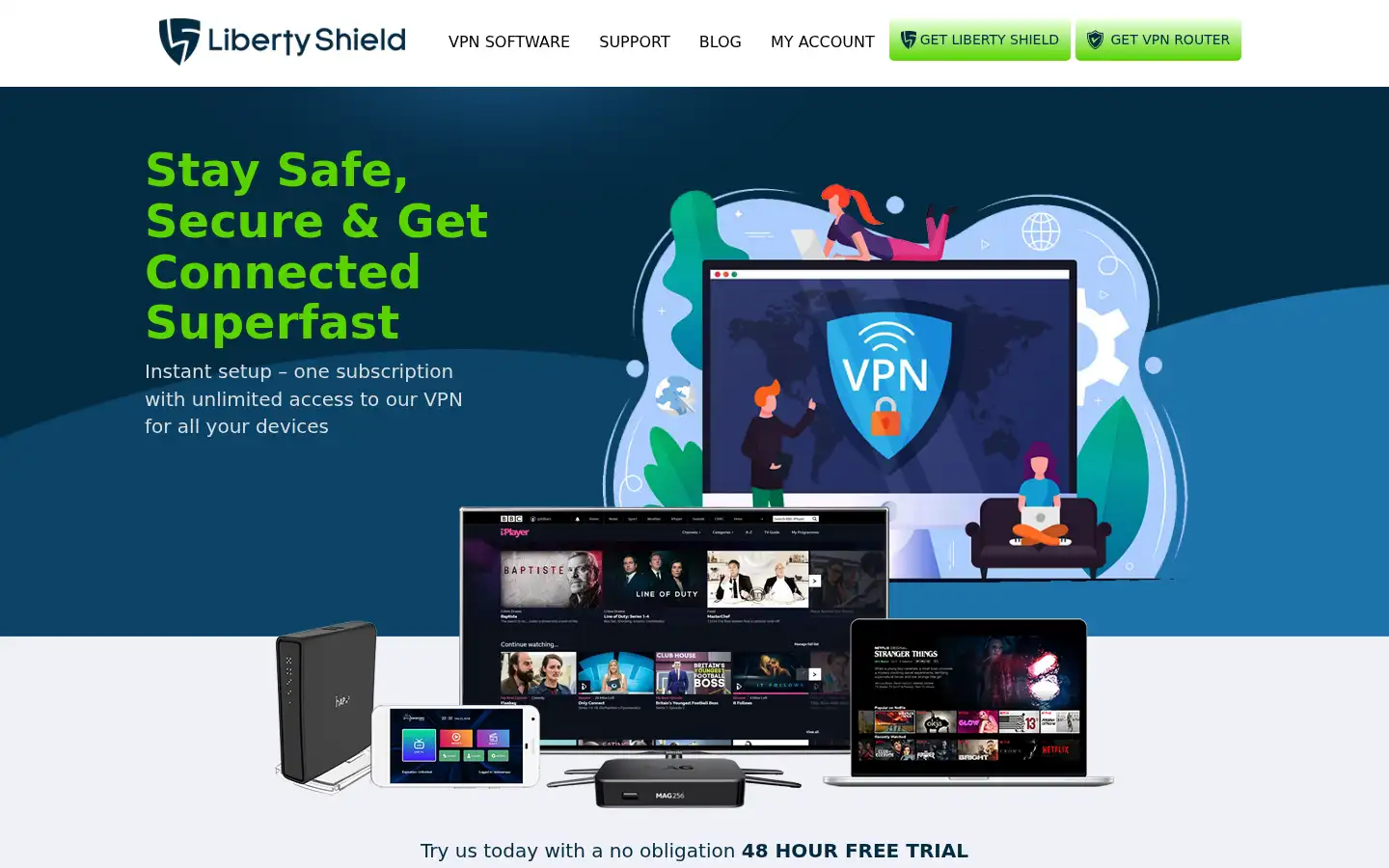Screenshot of libertyshield.com