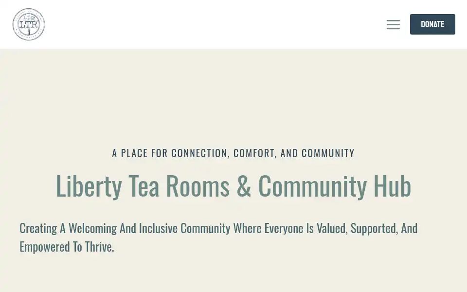 Screenshot of libertytearooms.co.uk