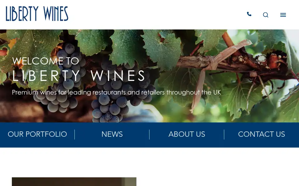 Screenshot of libertywines.co.uk