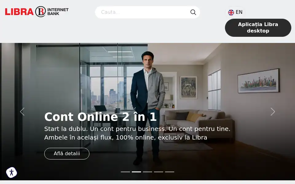 Screenshot of librabank.ro