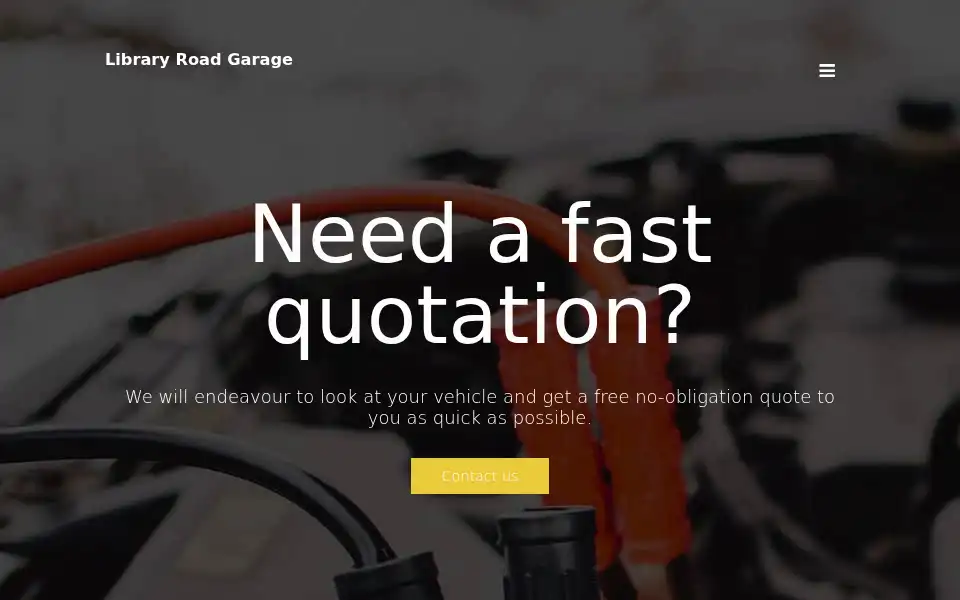 Screenshot of libraryroadgarage.co.uk