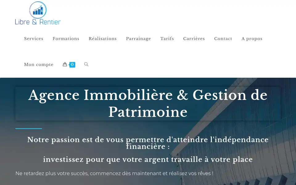 Screenshot of librerentier.com