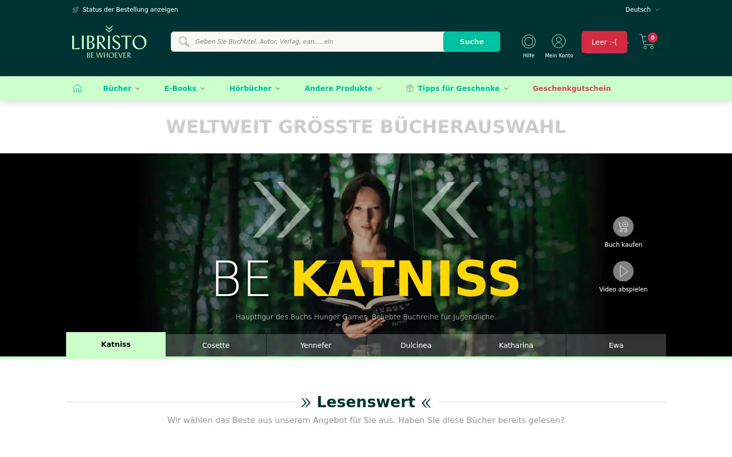Screenshot of libristo.de