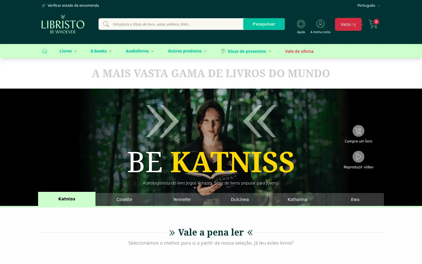 Screenshot of libristo.pt
