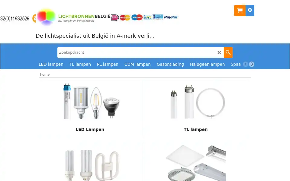 Screenshot of lichtbronnen.be