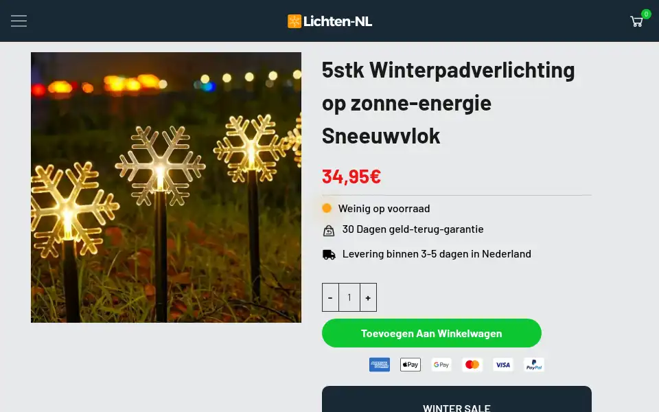 Screenshot of lichten-nl.store