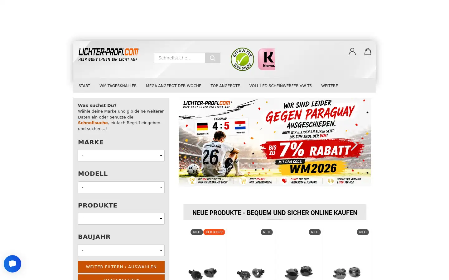 Screenshot of lichter-profi.com