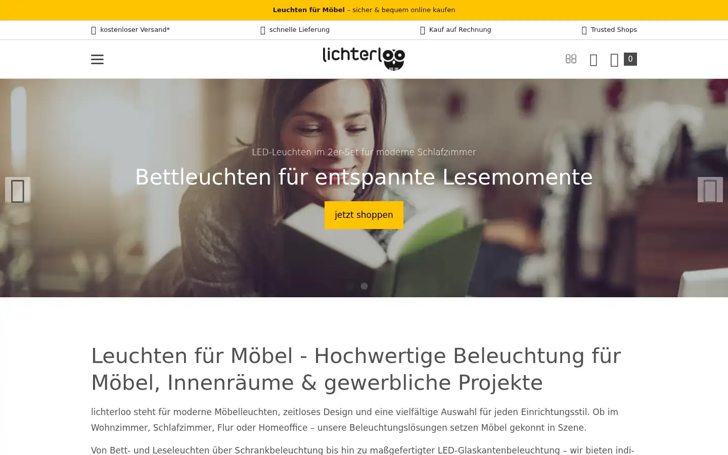 Screenshot of lichterloo.de