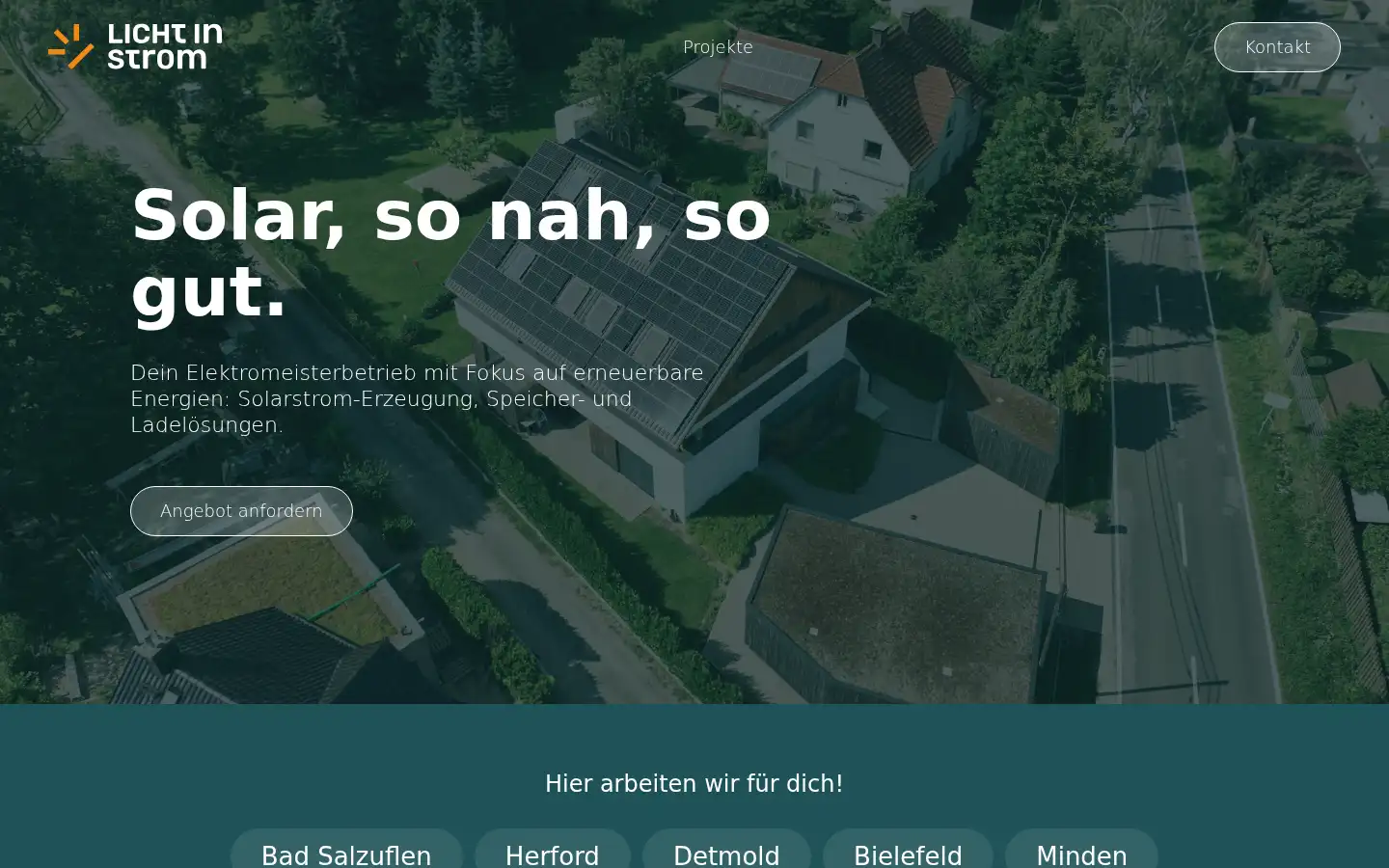 Screenshot of lichtinstrom.de