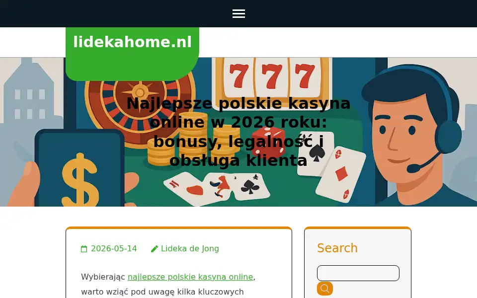 Screenshot of lidekahome.nl