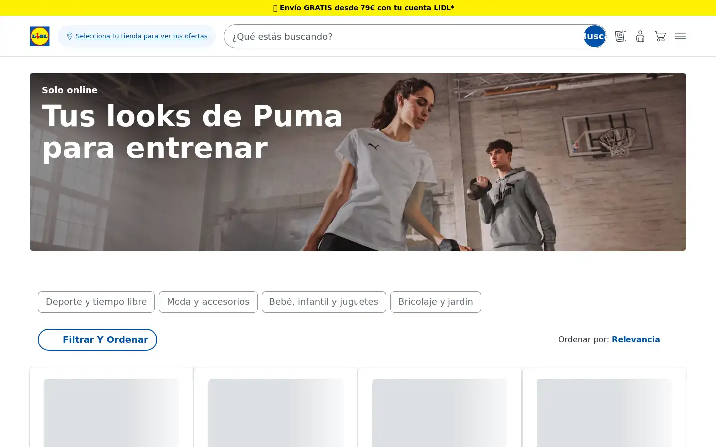 Screenshot of lidl.es