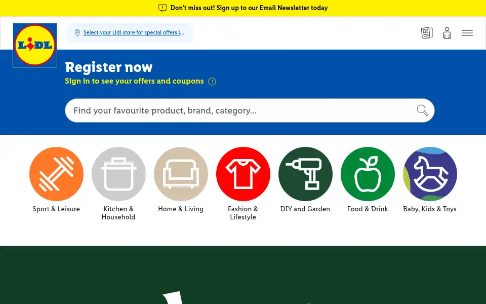 Screenshot of lidl-ni.co.uk