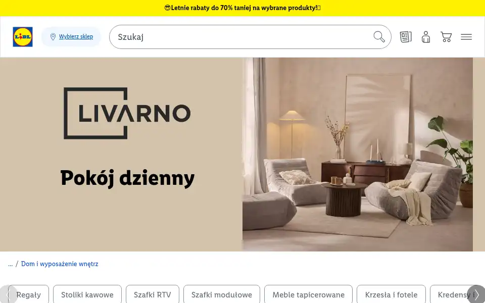 Screenshot of lidl.pl