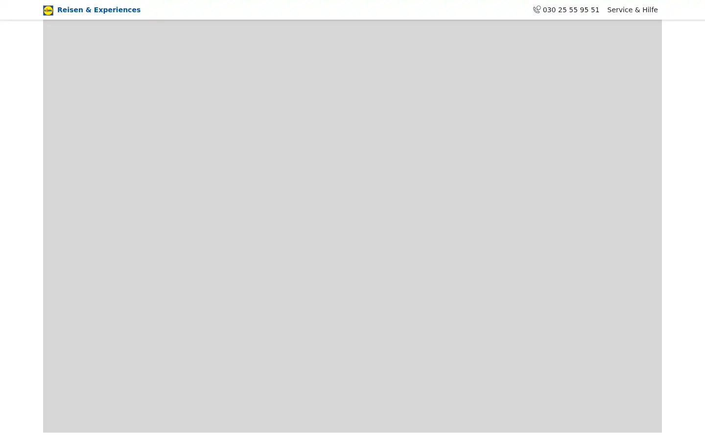 Screenshot of lidl-reisen.de