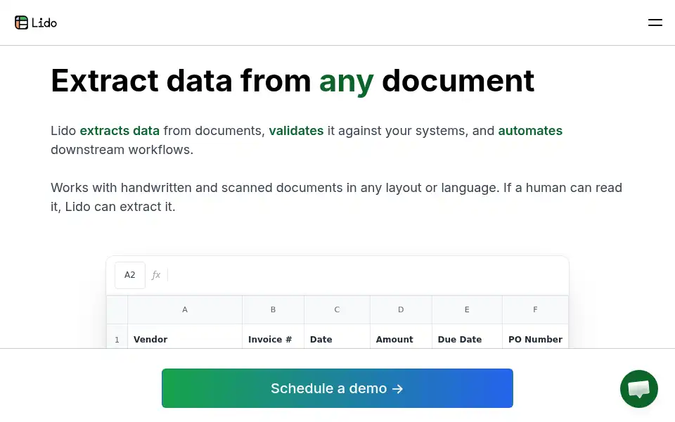 Screenshot of lido.app