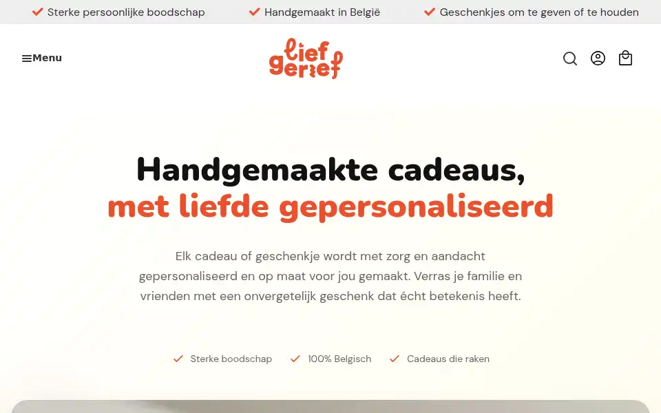 Screenshot of liefgerief.be