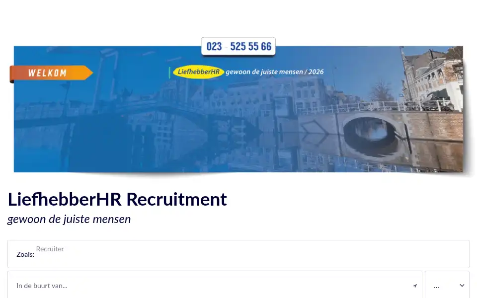 Screenshot of liefhebberhr.nl