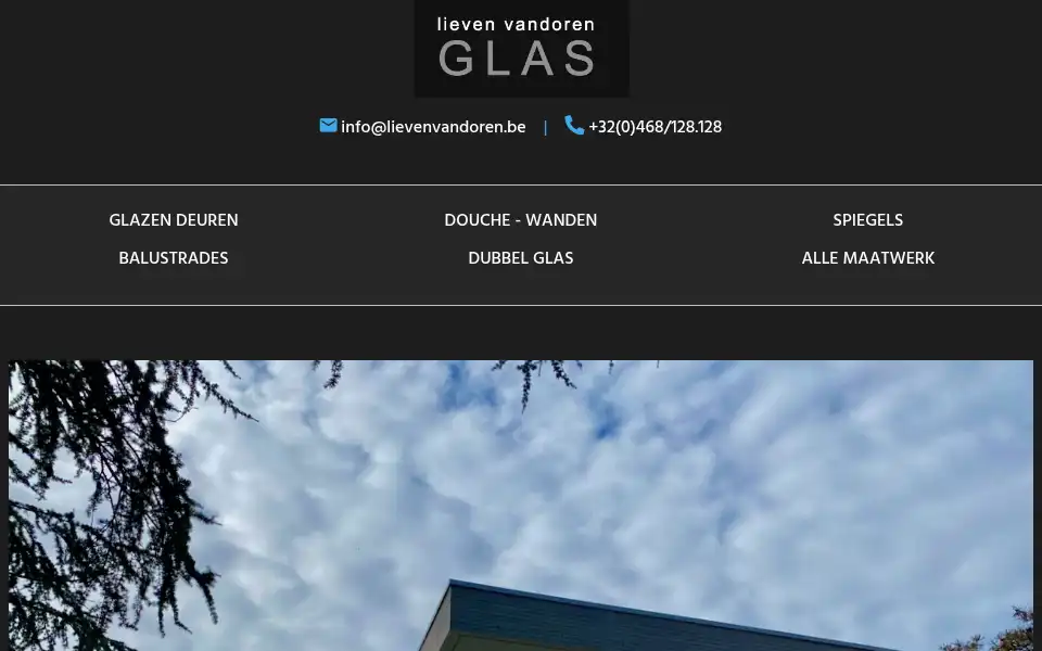 Screenshot of lievenvandorenglas.be