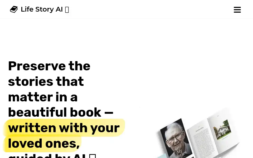 Screenshot of life-story.ai