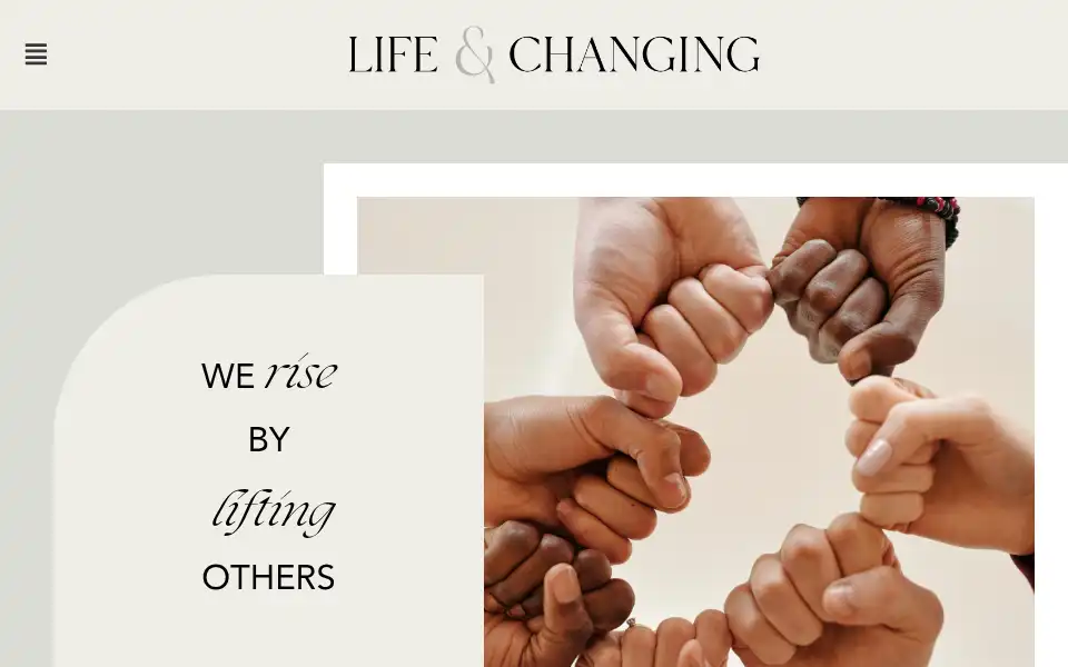 Screenshot of lifeandchanging.nl