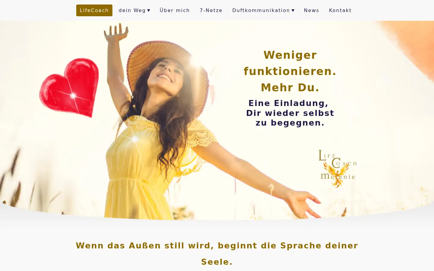 Screenshot of lifecoach-melaniejochem.de