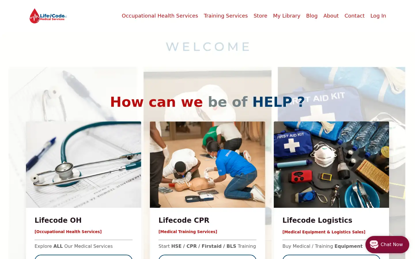 Screenshot of lifecodemedical.com