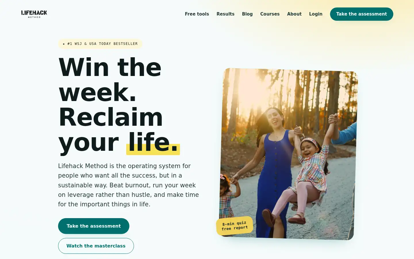 Screenshot of lifehackmethod.com