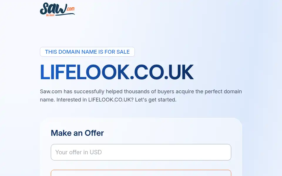 Screenshot of lifelook.co.uk