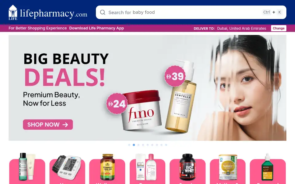 Screenshot of lifepharmacy.com