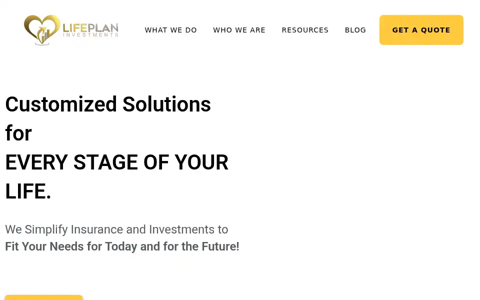Screenshot of lifeplaninvestments.ca