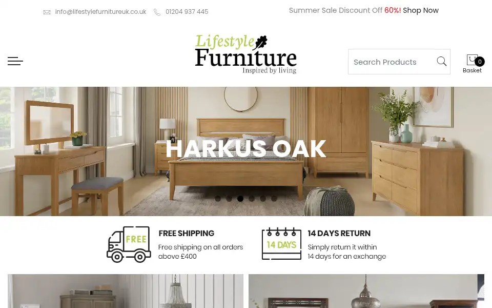 Screenshot of lifestylefurnitureuk.co.uk